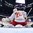 BUFFALO, NEW YORK - DECEMBER 27: Belarus goalie Andrei Grischenko #20 makes a save against Switzerland during the preliminary round of the 2018 IIHF World Junior Championship. (Photo by Andrea Cardin/HHOF-IIHF Images)

